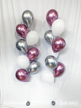 Ballong Bukett Princess Chrome. 18 Pack