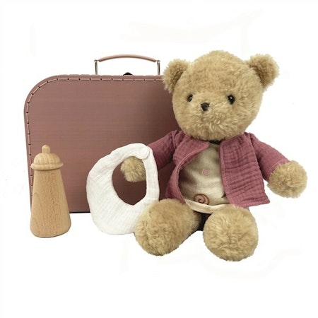 Nallebjörn morisett i väska med kläder Egmont Toys