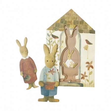 Pussel lekfigurer kaninfamilj Egmont Toys