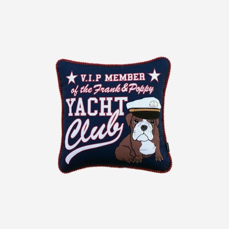 Kudde yacht club, marinblå