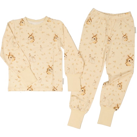 Mrs Mighetto Bambu Tvådelad pyjamas Stella Puder 74/80