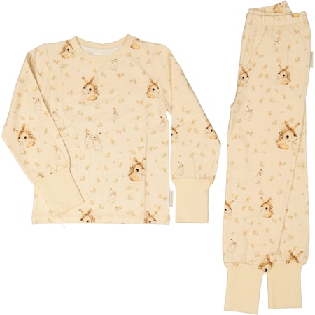 Mrs Mighetto Bambu Tvådelad pyjamas Stella Puder 74/80