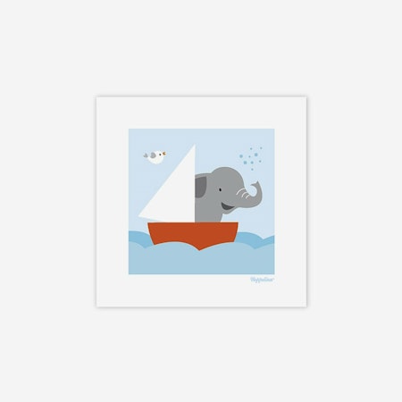 Bild elefant till havs