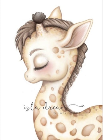 Poster giraffen Gerald