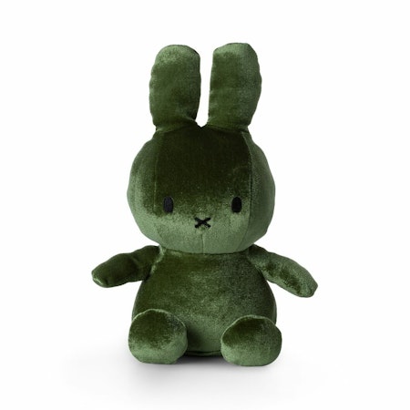 Miffy kanin velvet grön 23 cm