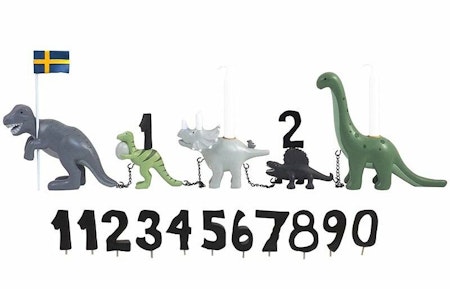 Kids by Friis Födelsedagståg Dinosaurie