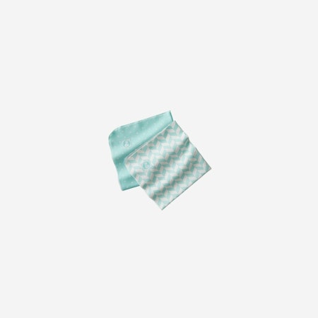 Flanellfilt harlequin/prick 2-pack, mint