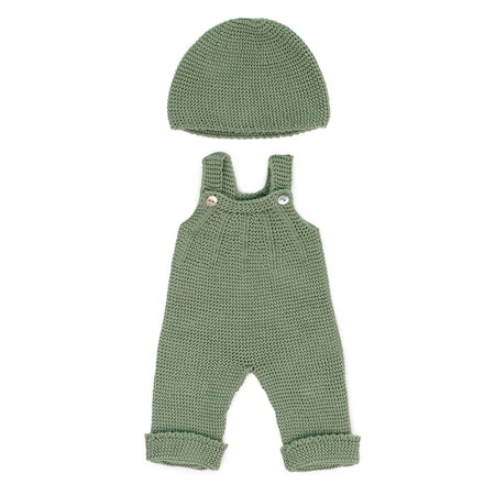 Miniland Dockkläder Overall & Beanie Hat 38cm