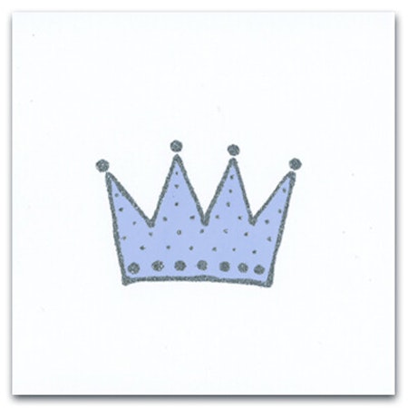 Kort krona blå