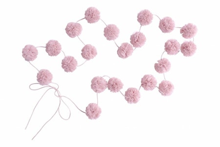 Mini pompom girlang blush