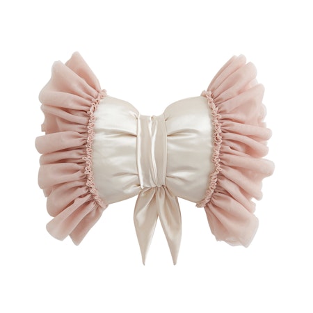 Spinkie Dreamy bow cushion champagne