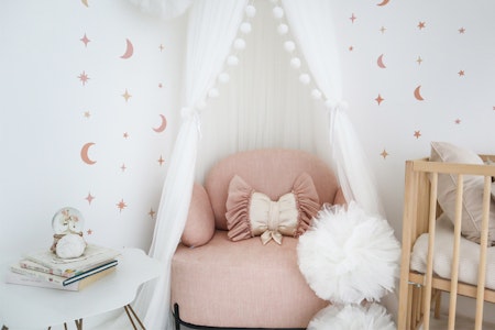 Spinkie Dreamy bow cushion champagne