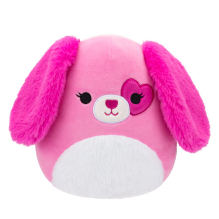 Squishmallows  Heart Sager Pink Dog 19 cm