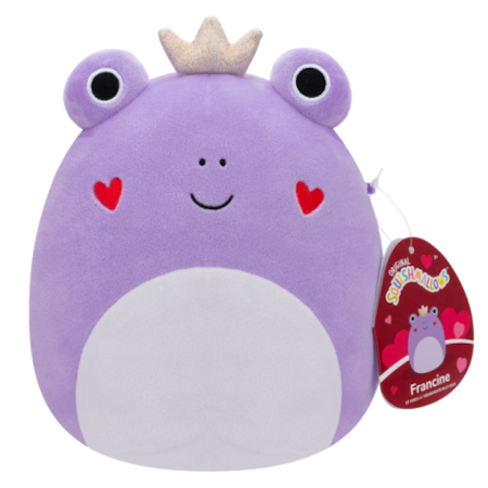 Squishmallows Heart Fancine Purple Frog 19 cm