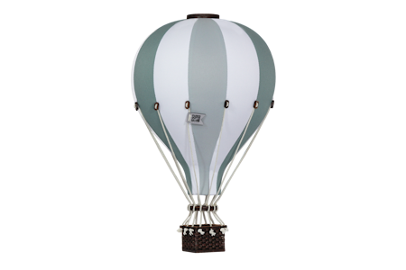SUPERBALLOON Luftballong Medium Vit/Grön/Ljusblå