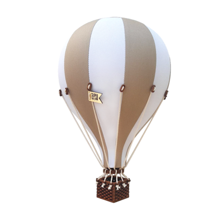 SUPERBALLOON Luftballong Medium Beige/Vit