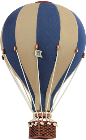 SUPERBALLOON Luftballong Medium Marinblå/Ljusbrun