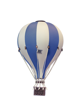 SUPERBALLOON Luftballong Medium Gräddvit/blå