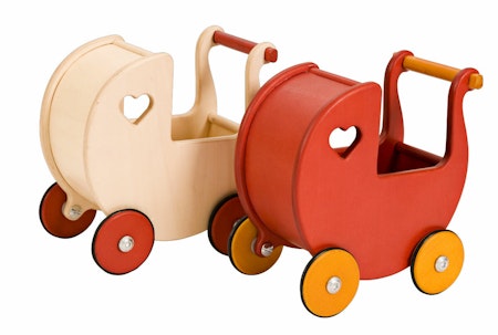 Dockvagn mini träfärgad