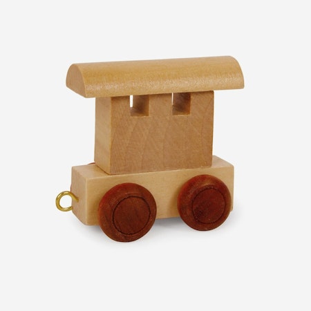 Slutvagn till namntåg, trä