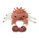 Les Deglingos krabba med bebis terracotta