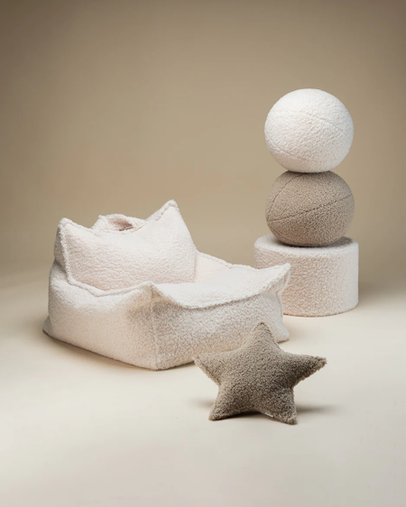 Wigiwama Cream White Beanbag Chair