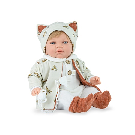 Marina & Pau Spansk Docka Sweet Baby Foxy pojke 42cm