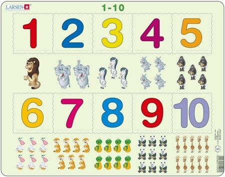 Pussel Räkna 1-10