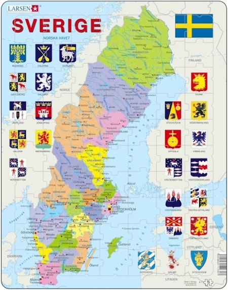 Pussel Sverige län