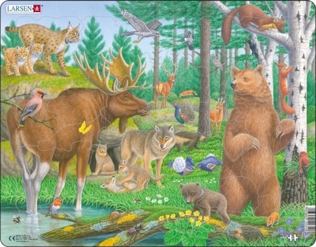 Pussel Skogsdjur