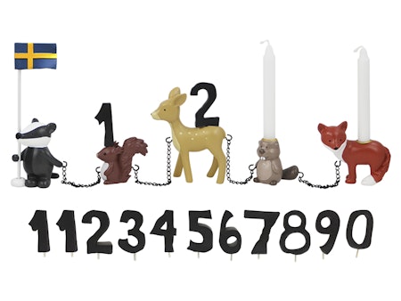 Kids by Friis Födelsedagståg Skogsdjur