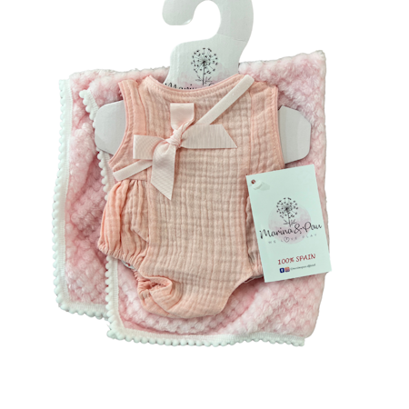 Marina & Pau Dockkläder rosa body 45cm