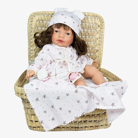 Nines Docka Rosita kastanj 40cm