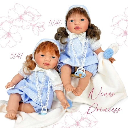 Nines Docka Prinsess rödhårig 40cm