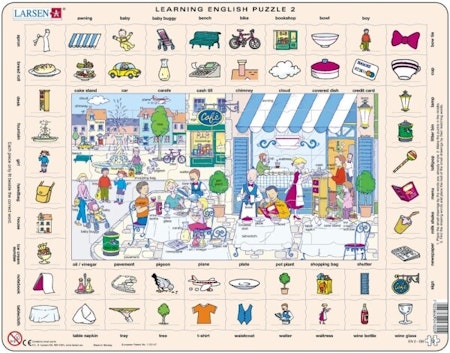 Learning English - Street with Restaurant - Larsen