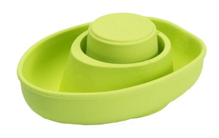 PlanToys Båt naturgummi grön