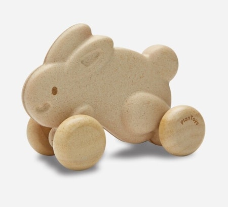 PUSH ALONG BUNNY WHITE
