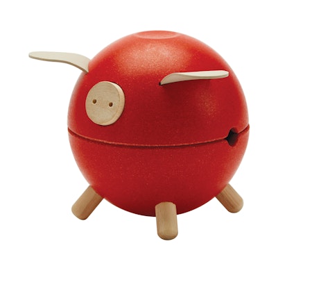 Spargris röd - PlanToys
