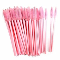 Mascara brush 50-pack - Light pink