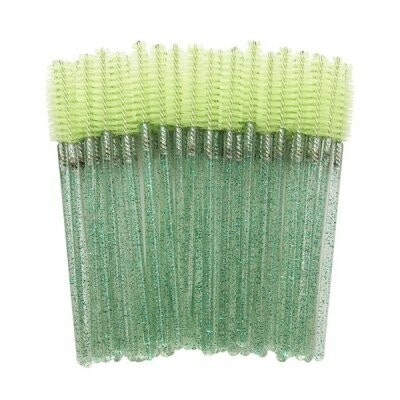 Mascara Glitter Brush 50-pack - Green