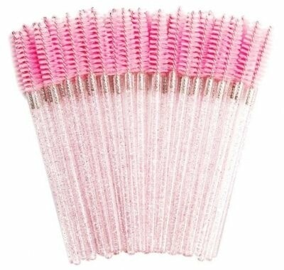 Mascara Glitter Brush 50-pack - Light Pink