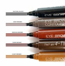 Eyebrow pencil with microblading effect