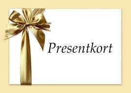 Presentkort värde 250 kr