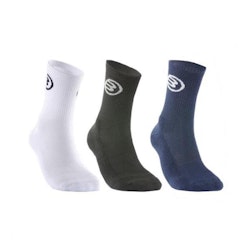 Bullpadel Strumpor 3-pack Black/White/Navy