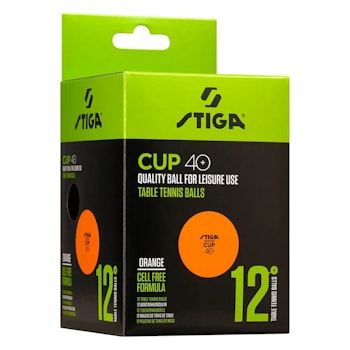 Bordtennisbollar | Stiga Cup | Orange | Hemma & Träning | 12-pack