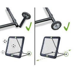 Skottvägg Fotbollvägg Rebounder EXIT | Kickback XL |  164 x 164 cm