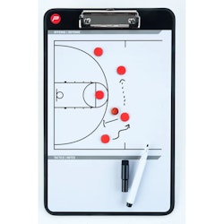 Coach board | Taktiktavla Basket | Alu & whiteboard | 35 x 22 cm