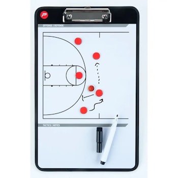 Coach board | Taktiktavla Basket | Alu & whiteboard | 35 x 22 cm