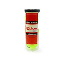 Padelbollar | Wilson | Padel Rush 100 | Snabb och tålig | 3-pack
