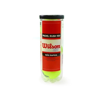 Padelbollar | Wilson | Padel Rush 100 | Snabb och tålig | 3-pack